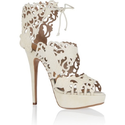 Charlotte Olympia Belinda cutout suede sandals