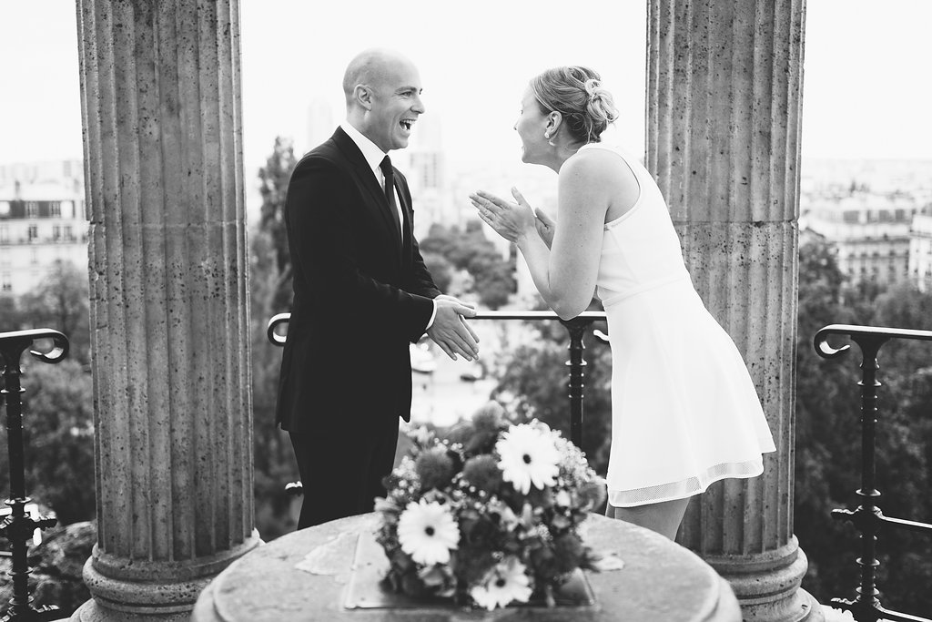 Happy Paris elopement 