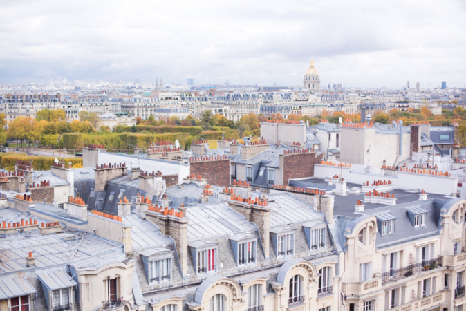 rooftop paris wedding elopement